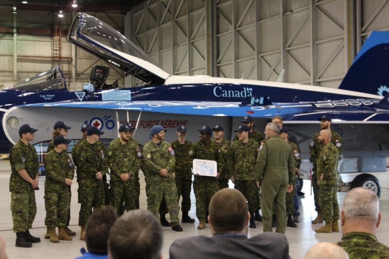 RCAF celebrates centennial with unveiling of CF-18 Hornet demonstration ...